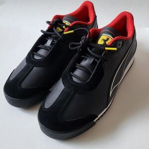 Puma Motosport Ferrari Leather shoes Mens Size 10 Black